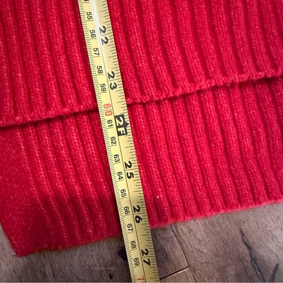 H & M Cowl Neck Red Orange Sweater Size XSmall - Picture 10 of 10